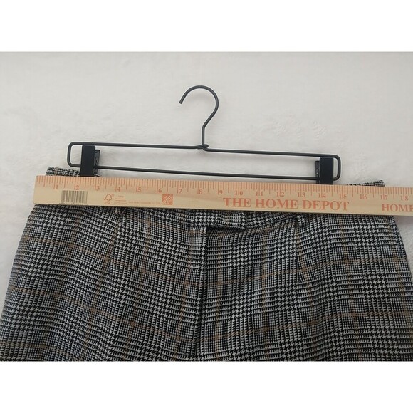 Pendleton 100% Virgin Wool Womens Pants Sz 16 Black/White/Tan Plaid Made In USA - Picture 3 of 9